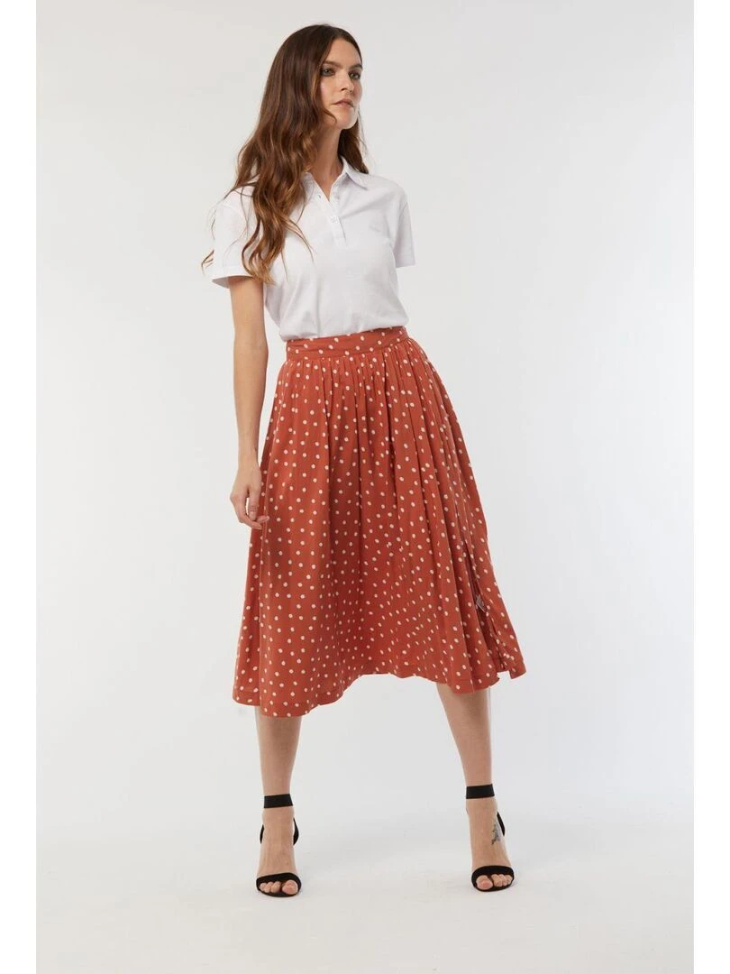 Lee Cooper   Jupe viscose regular PYA   Orange