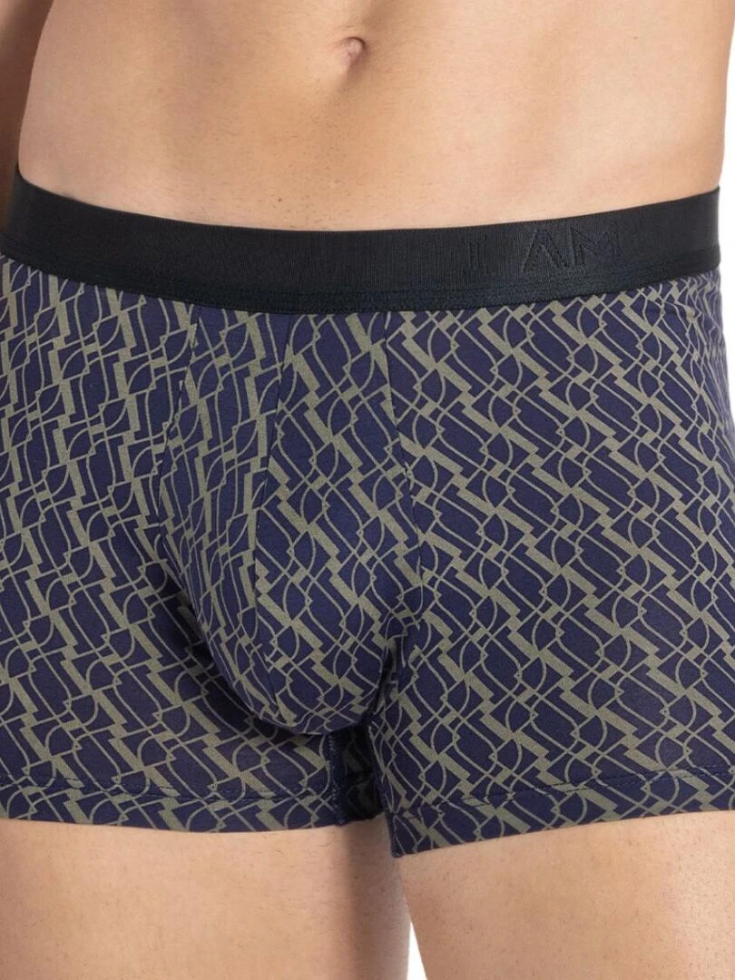 Boxer homme imprimé fantaisie et en lyocell Fuyuki Violet