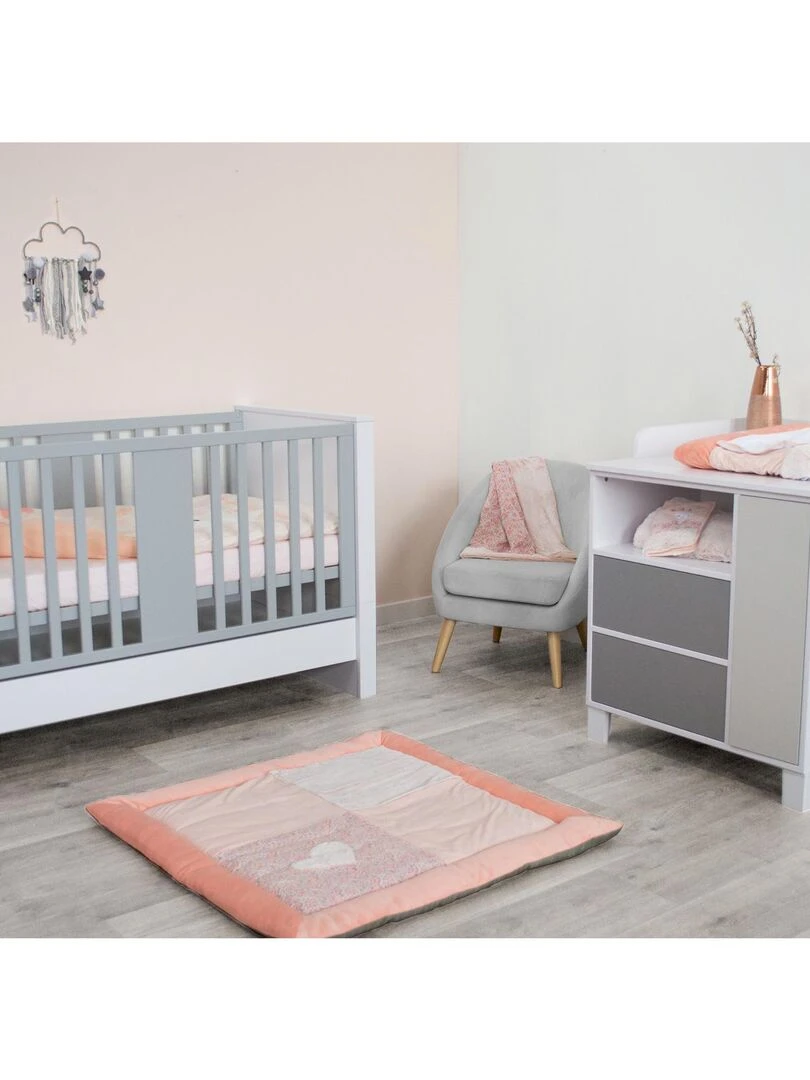 Commode à tiroirs bora   Gris clair