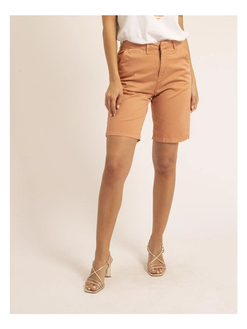 Bermuda chino slim XILAMA Orange