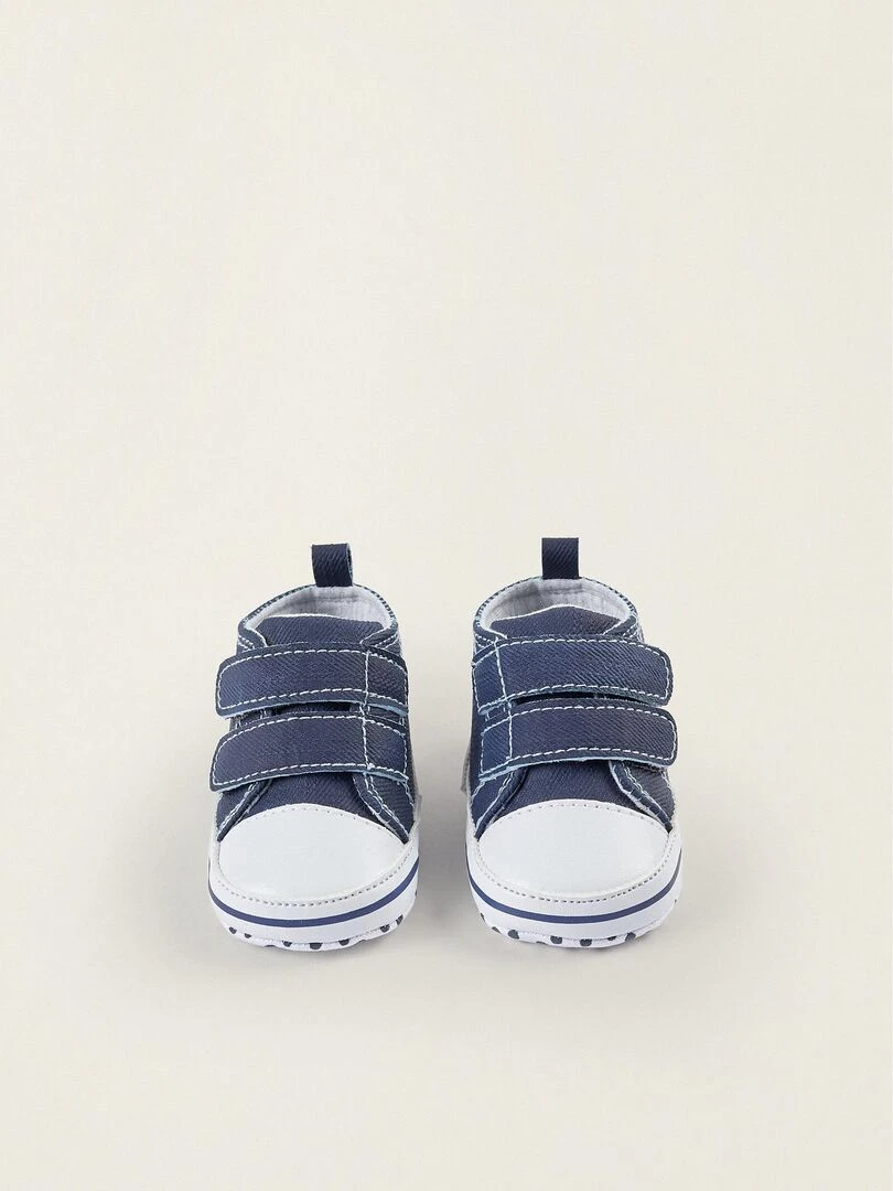Chaussons en tissu pour nouveau né AUSTRALIANA Bleu foncé
