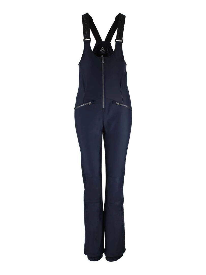 Salopette de ski softshell femme ACHIC Bleu marine