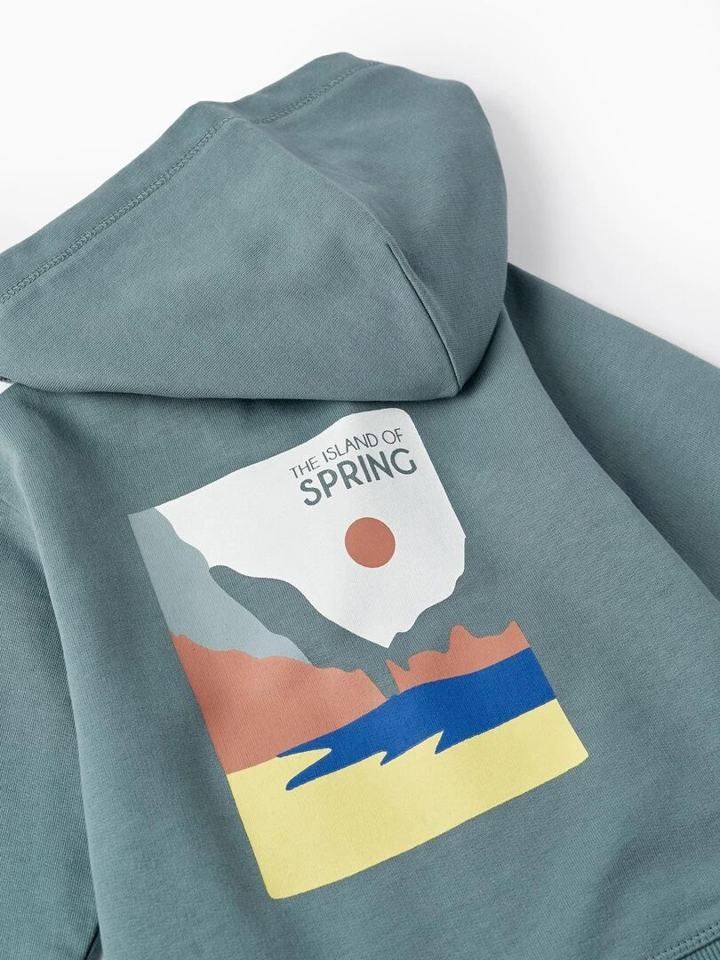 Manteau en coton avec capuche pour bébé garçon 'Sicily  SICILIAN DAYS   Bleu clair