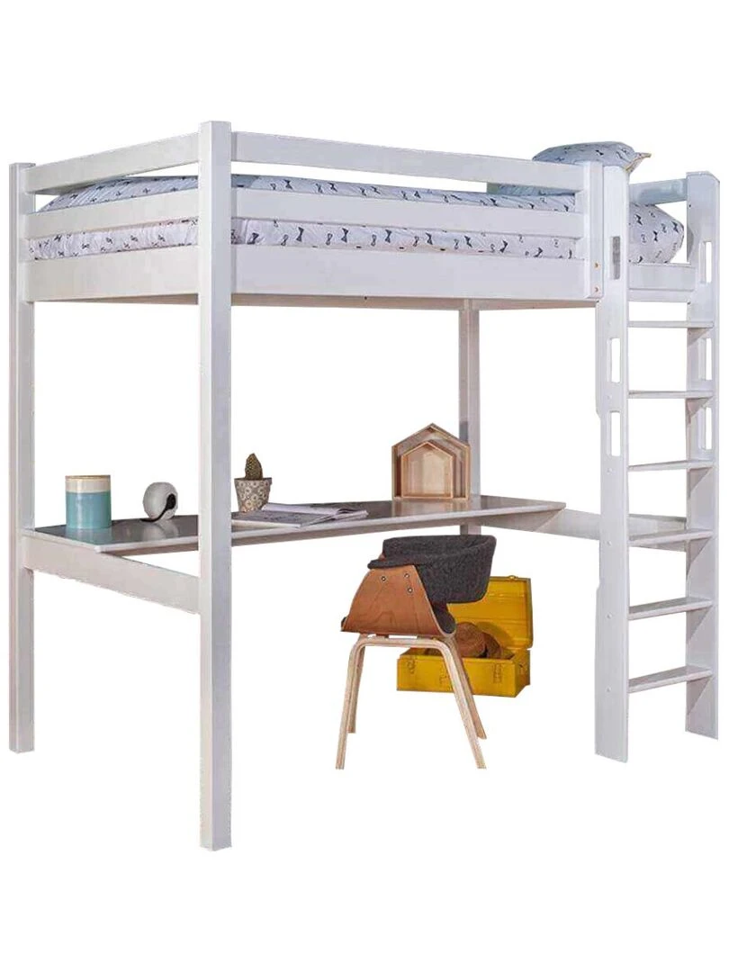 Bureau pour lit mezzanine Orphée AKITEN RETAIL Blanc Blanc
