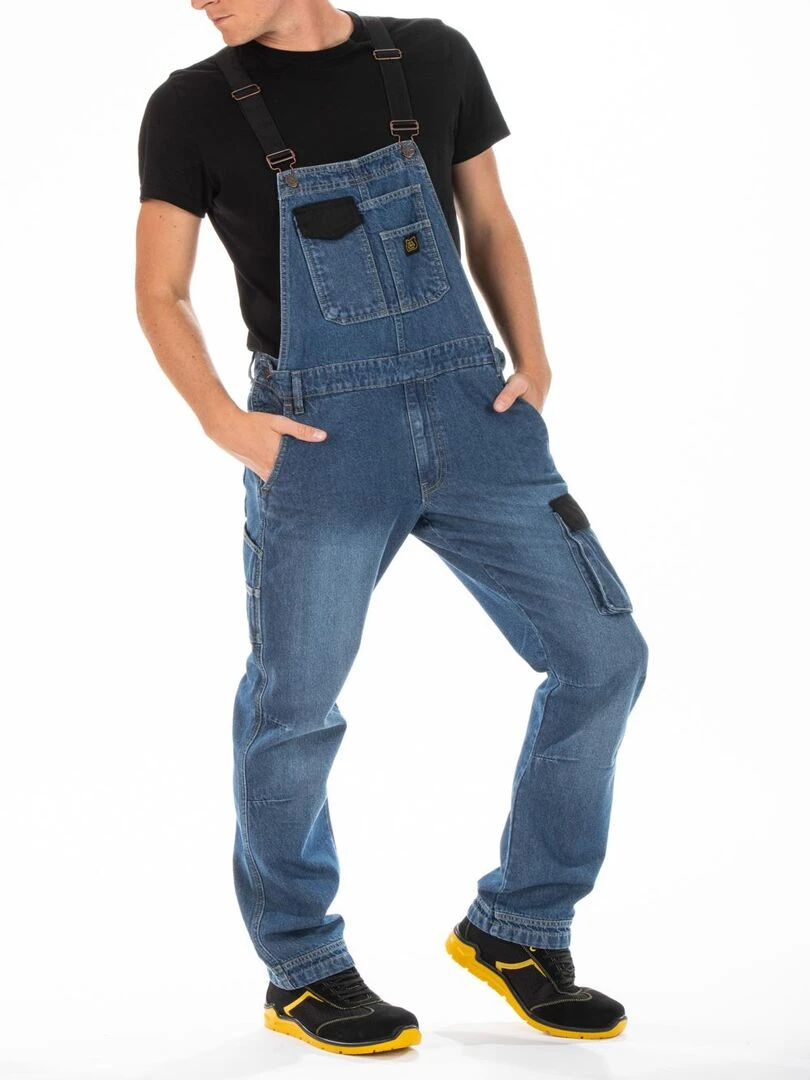 Salopette de travail en jeans JIMMY 'Rica Lewis'   Bleu