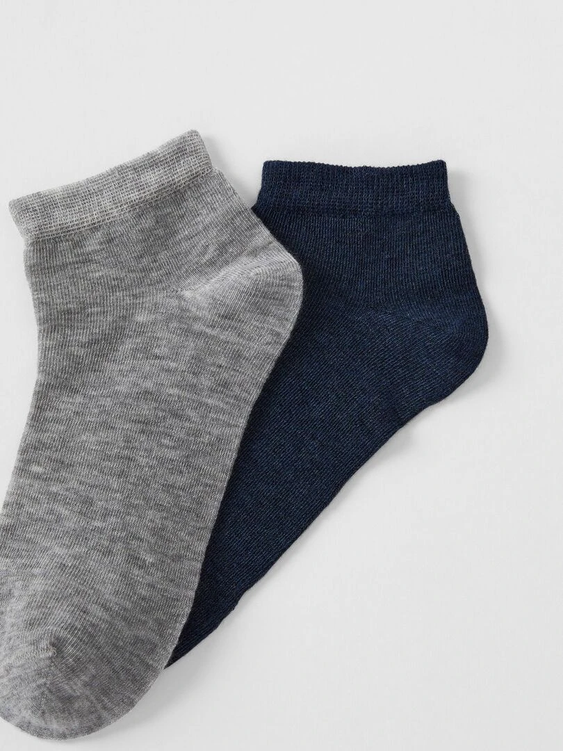 Lot de 2 paires de socquettes Climatyl   Damart   Bleu gris