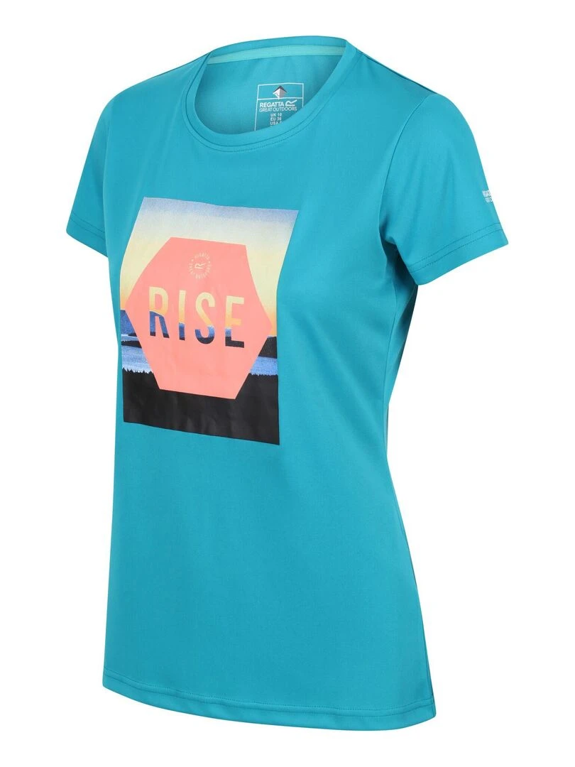 Regatta   T shirt FINGAL   Bleu turquoise