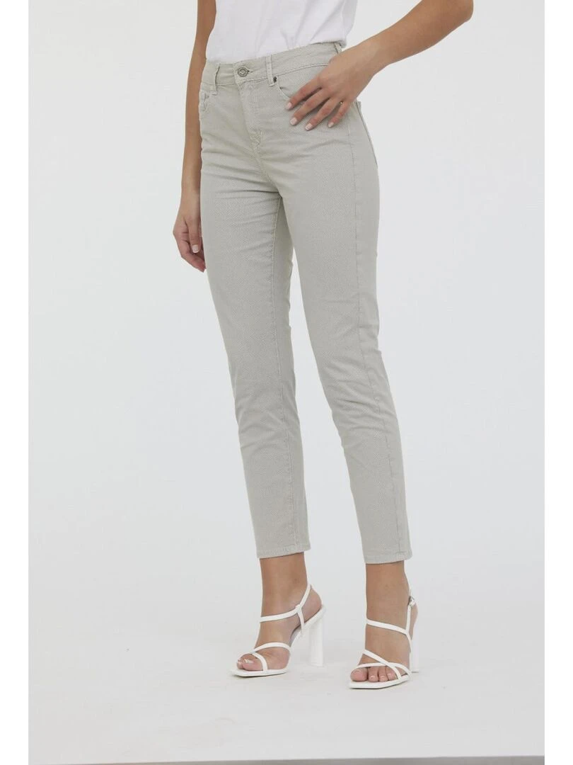 Lee Cooper   Pantalon coton slim LC135   Beige sable
