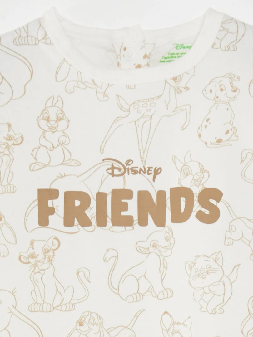 Ensemble pyjama t shirt + pantalon 'Disney' 2 pièces Blanc