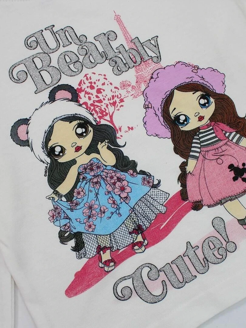 MGA Entertainment   Pyjama fille imprimé Nana en coton   Blanc