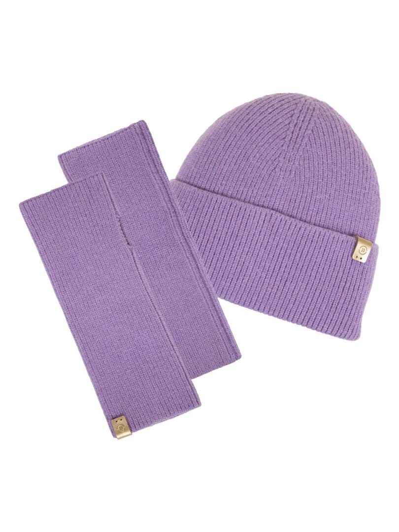 Mitaines Femme Maille longues Soft Touch Lavande Bleu lavande