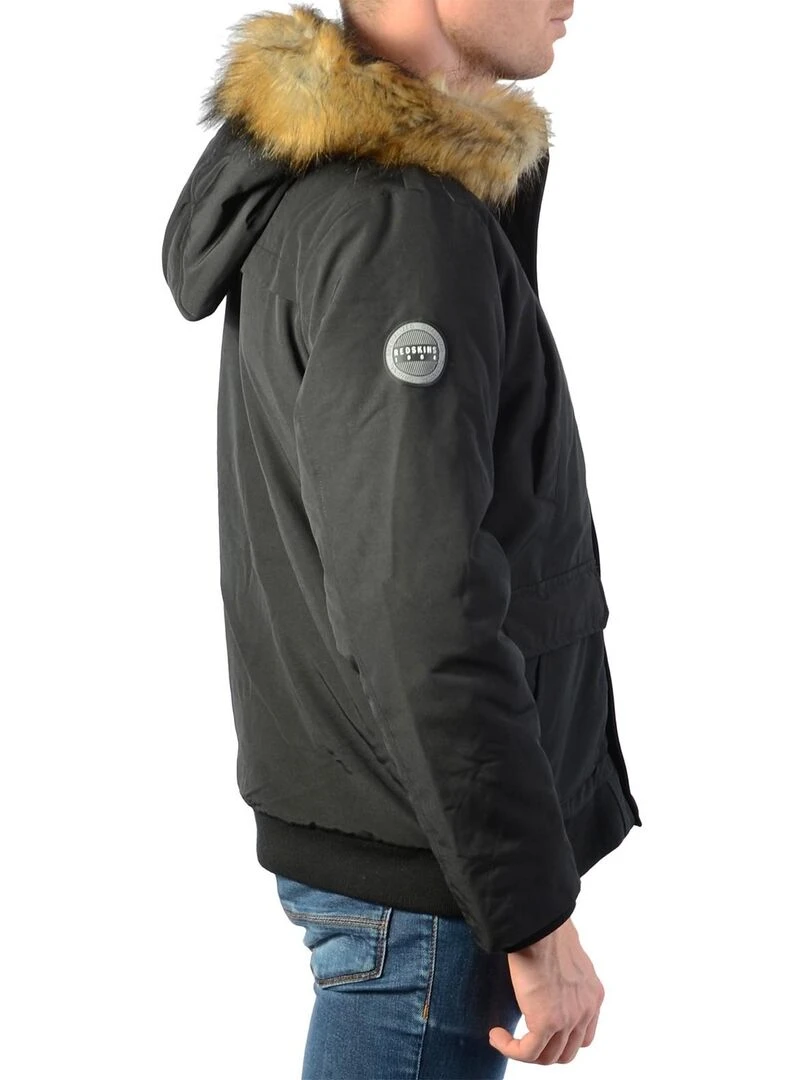 Blouson Redskins Junior Imitation Fourure Los Angeles Noir