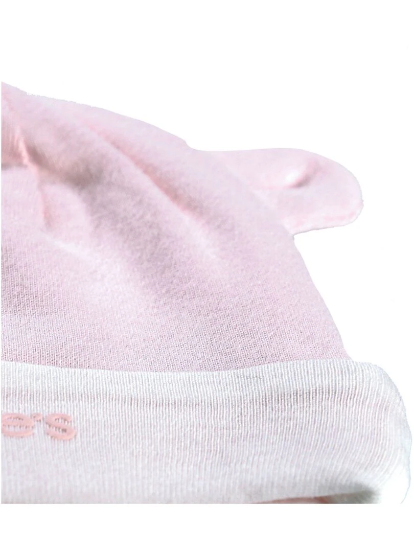 Bonnet naissance jersey Bio   Noukie's   Rose
