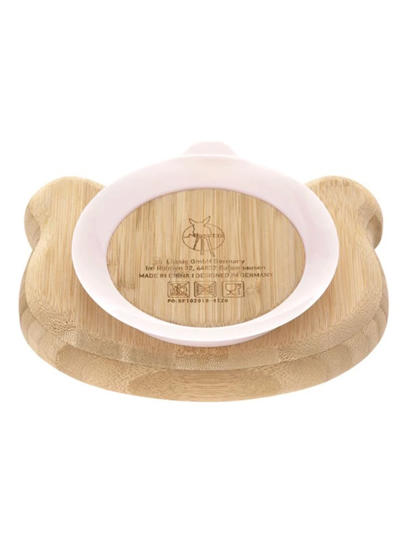 Assiette ventousée en Bambou Souris Multicolore