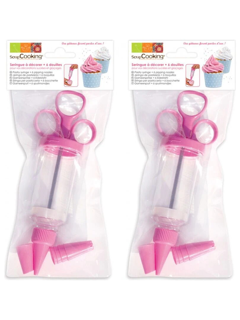 2 seringues à pâtisserie Rose
