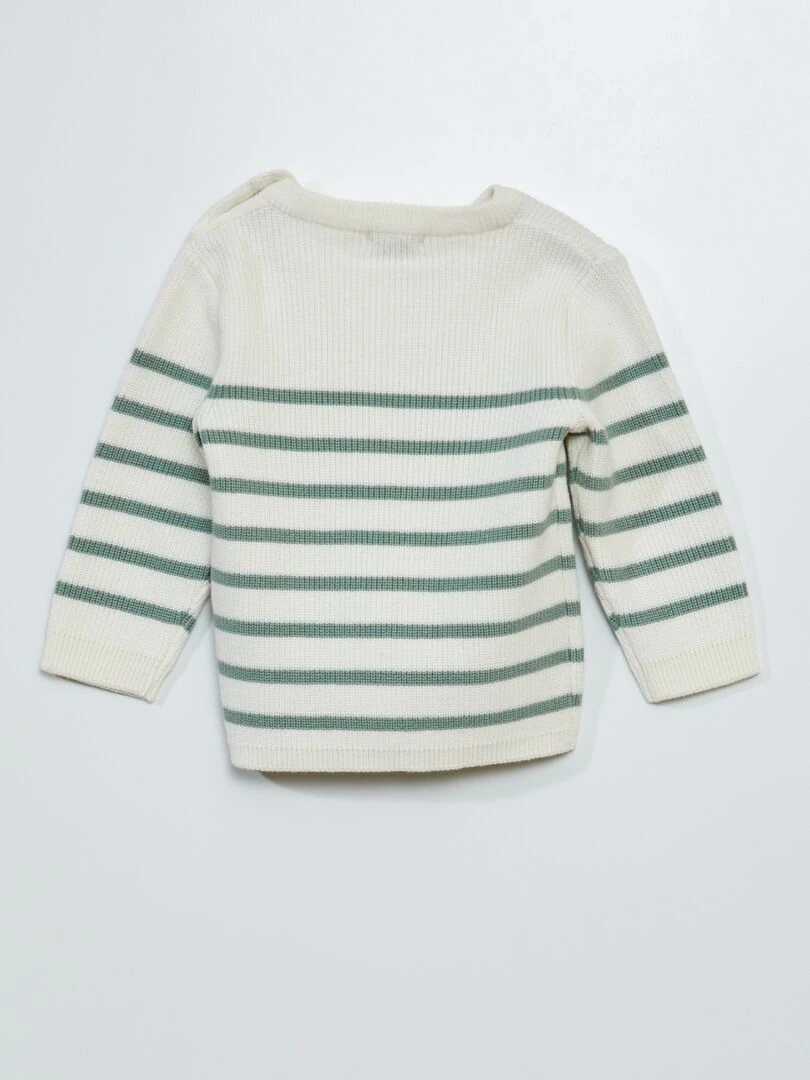 Pull en point mousse   Vert