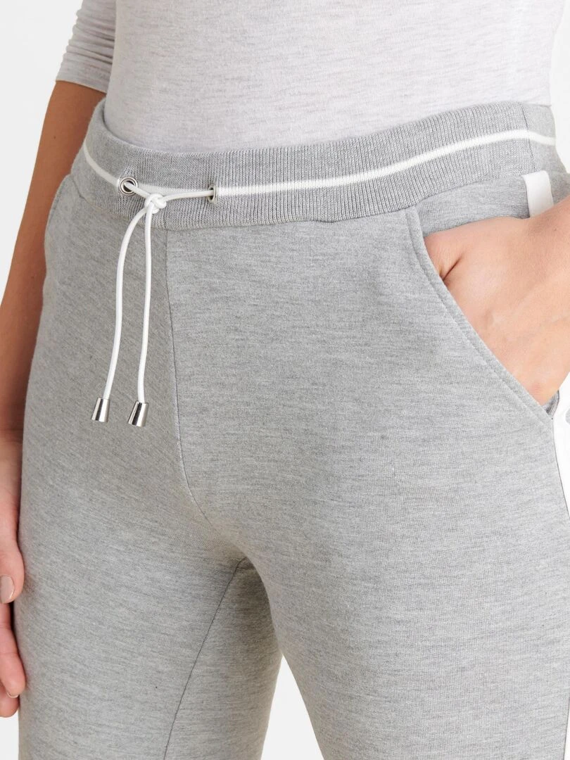 Pantalon de détente intérieur bouclette   Happy D. by Damart   Gris chiné
