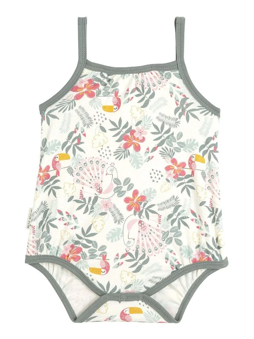 Lot de 2 bodies bébé manches courtes Pretty Jungle Vert