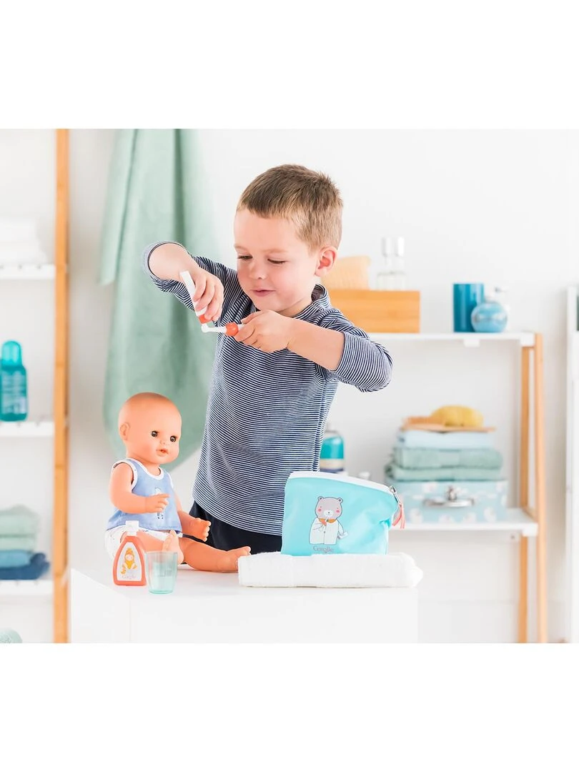Trousse de toilette et accessoires pour poupon 36 et 42 cm N/A