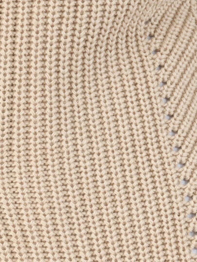 Gilet maille perlée   Damart   Beige gris