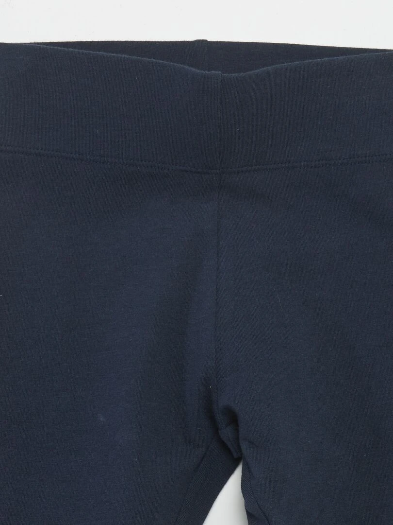 Short cycliste en coton stretch bleu marine