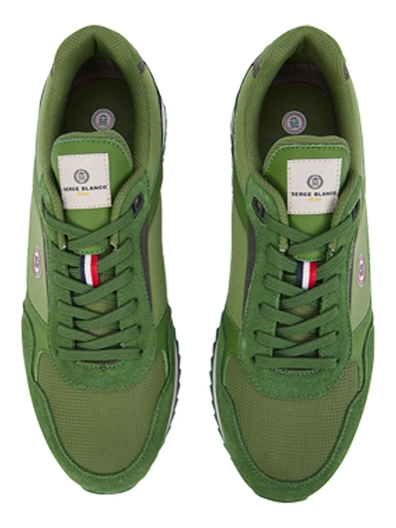 Basket Cuir Serge Blanco Chamonix   Vert