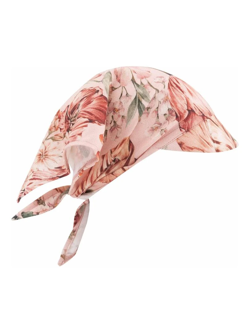 Casquette bandana bébé en bambou Spring Rose