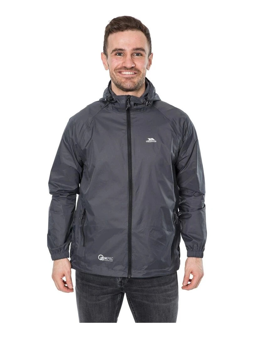 Trespass   Veste imperméable QIKPAC   gris anthracite