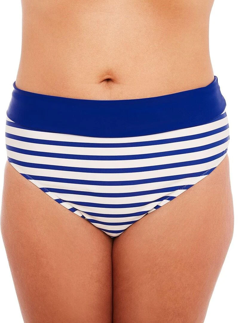 Culotte haute MARINIERE Brigitte Bardot Bain Bleu