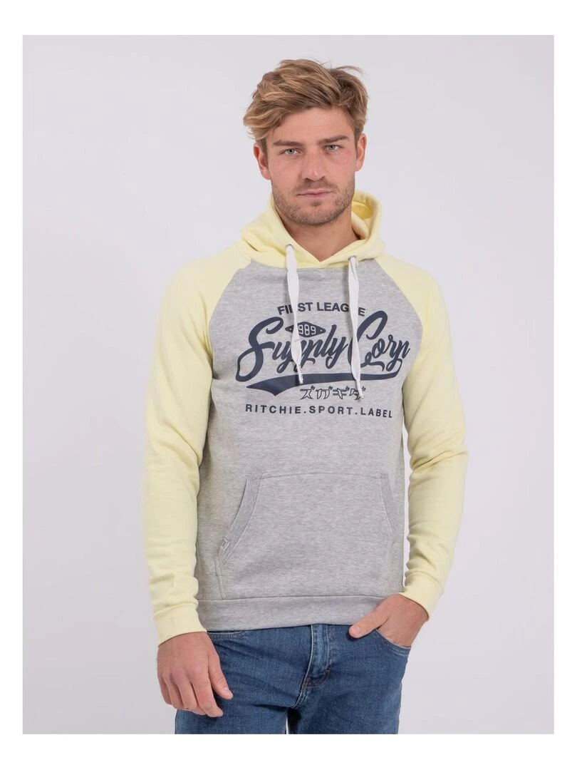 Sweat capuche WANDY Jaune
