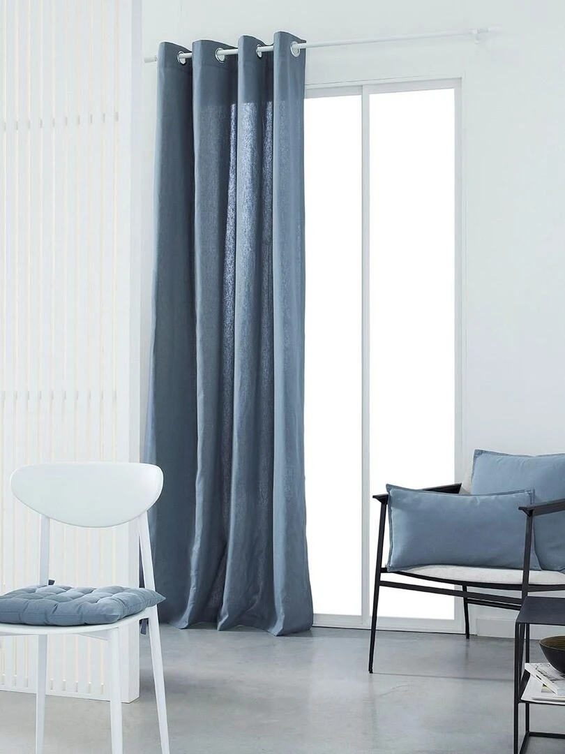 Rideau 'PANAMA ESSENTIAL' 'TODAY' Bleu gris