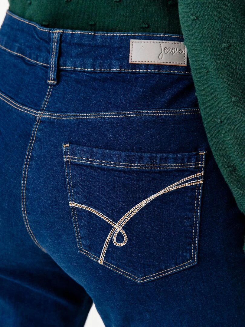 Pantalon denim coupe droite Perfect Fit by Damart Damart Bleu foncé