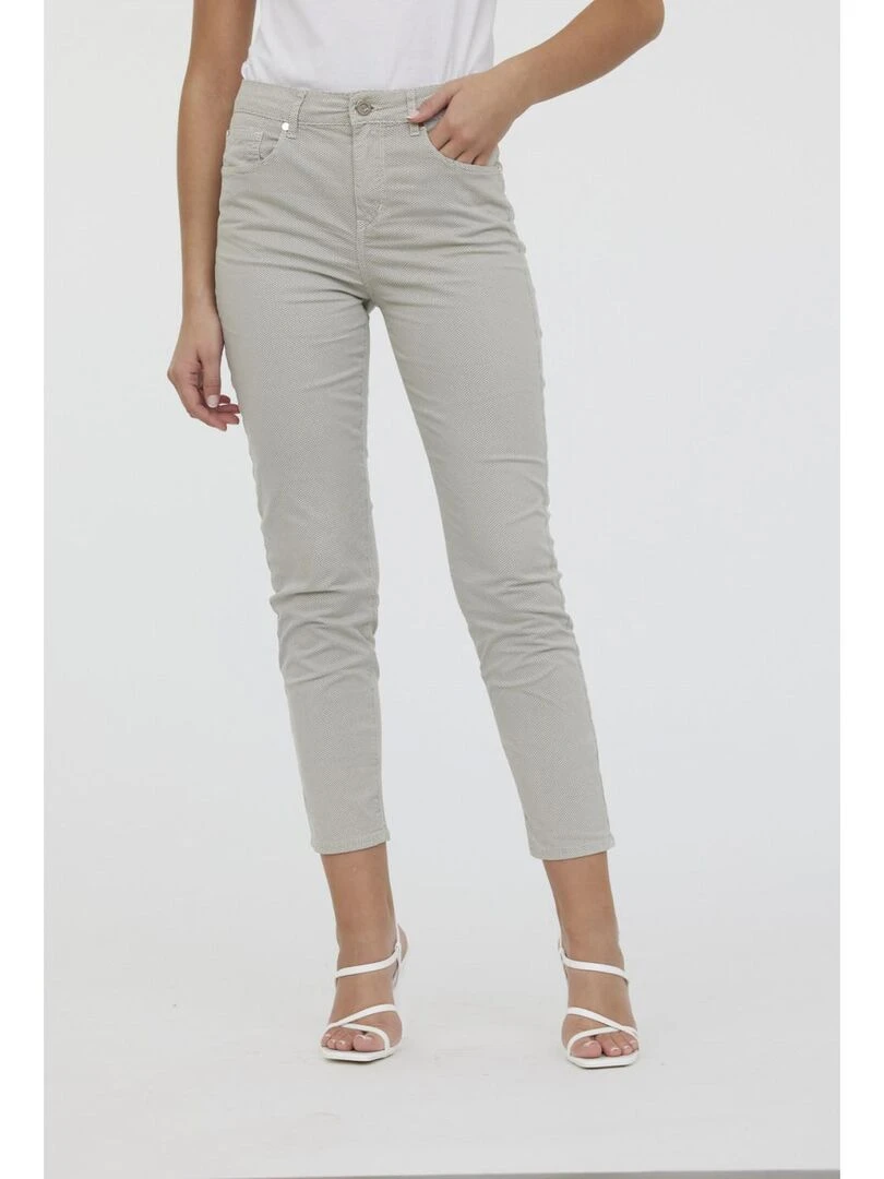 Lee Cooper Pantalon coton slim LC135 Beige sable