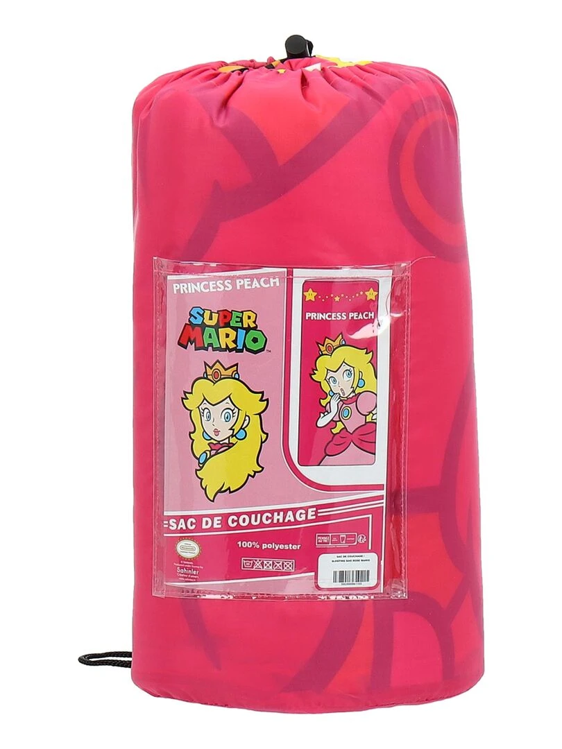 Sac De Couchage Mario Princesse Peach   100% Polyester   Rose