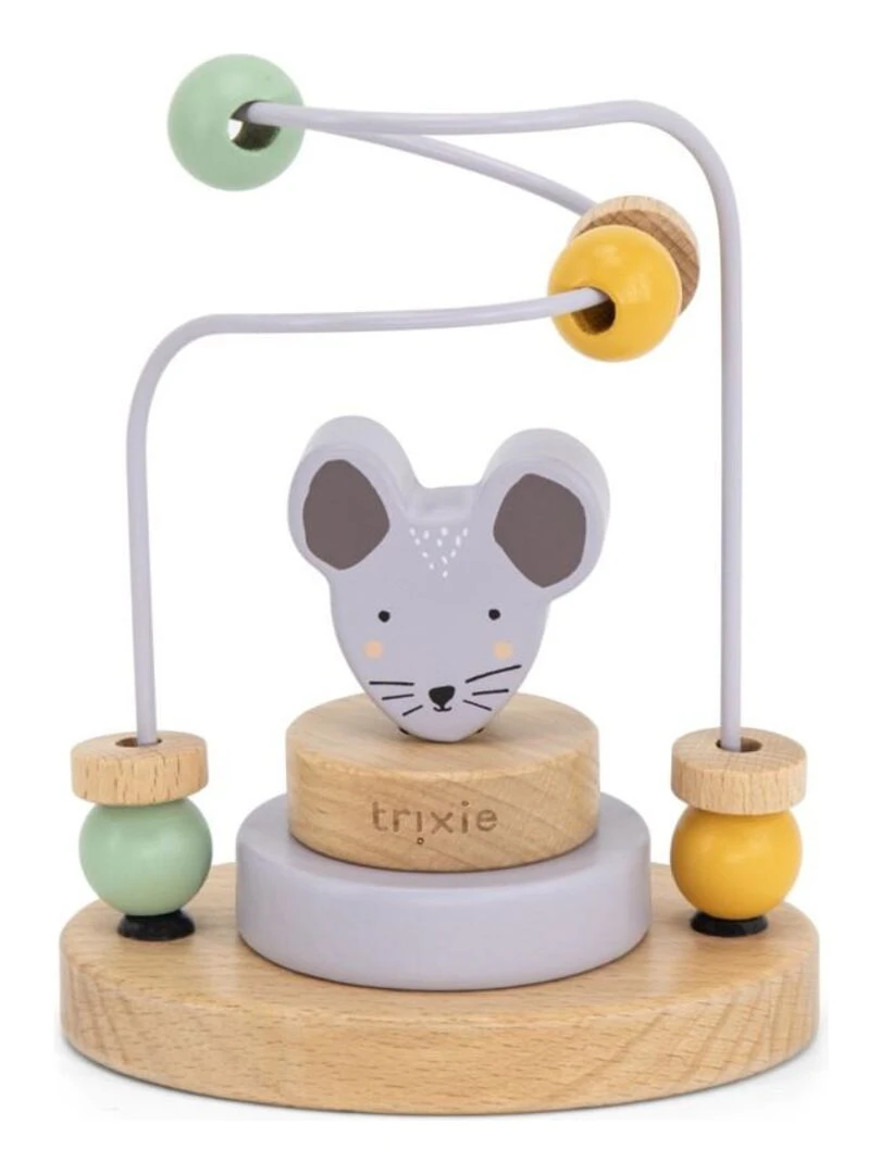 Labyrinthe à perles en bois Mrs Mouse Trixie Rose