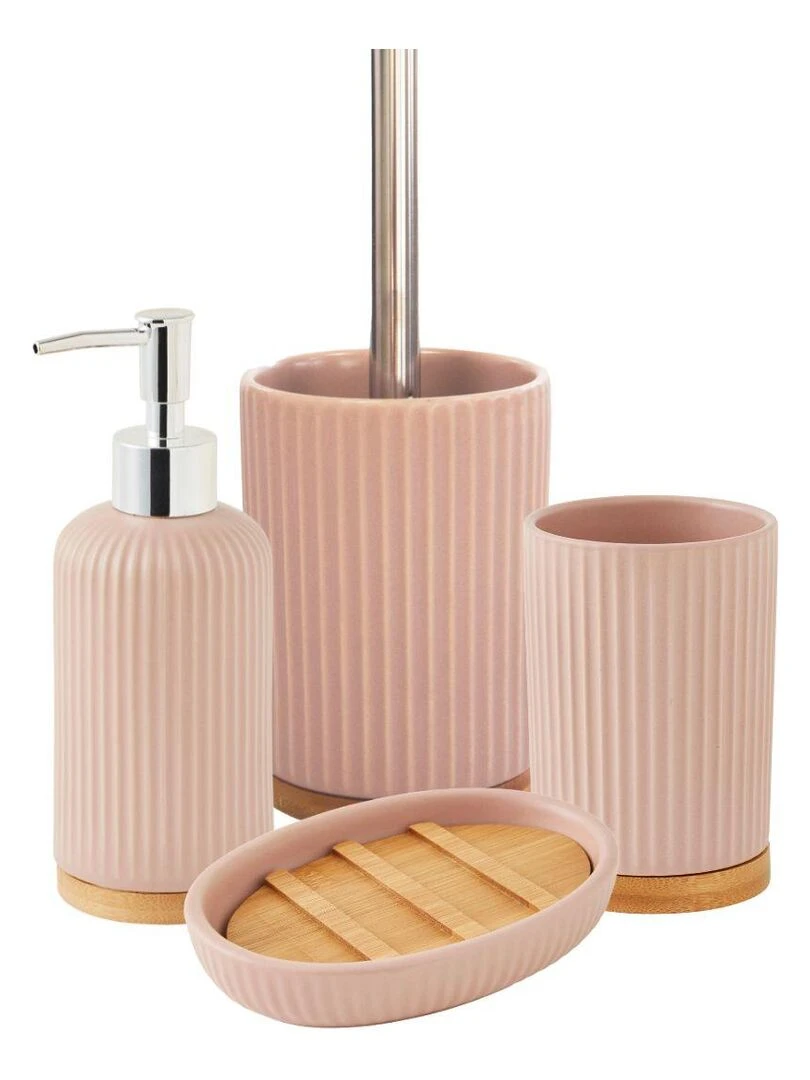 Guy Levasseur Set de salle de bain en céramique Rose