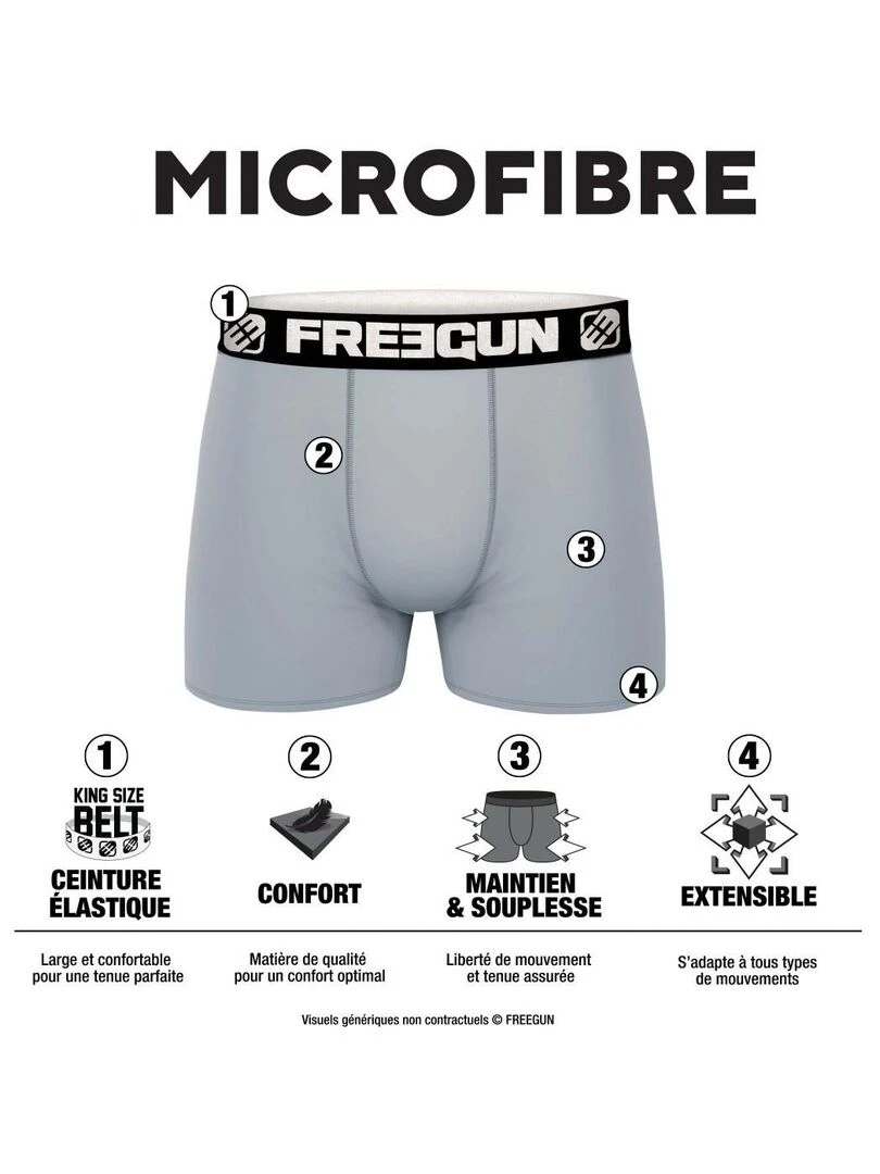 Lot de 5 Boxers homme Dragon Ball Freegun Orange