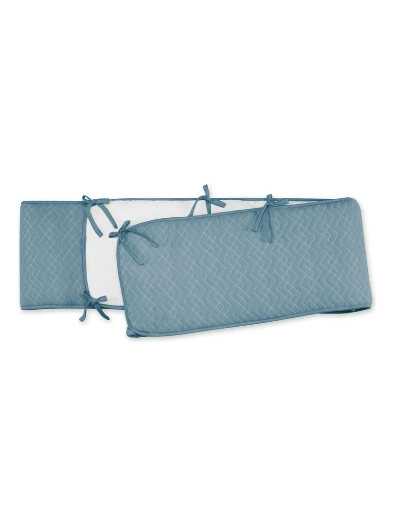 Bemini Tour de parc réversible Pady quilted jersey et jersey Bleu foncé