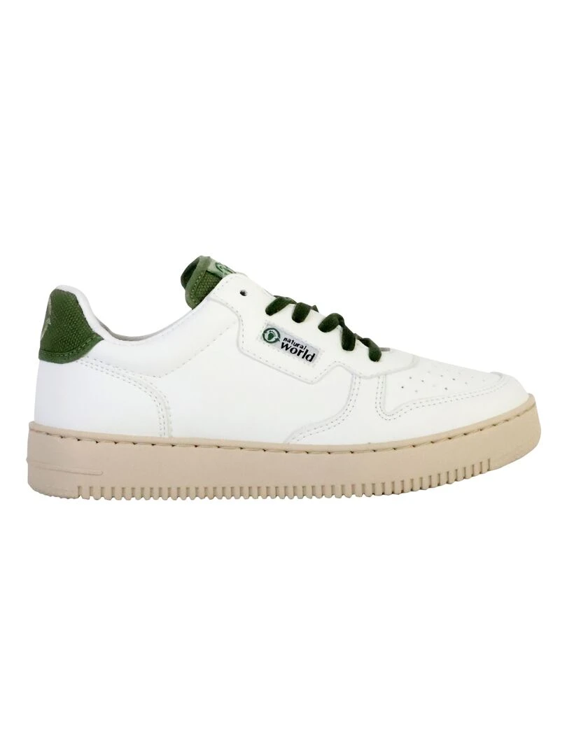 Basket à Lacets Natural World Vert olive