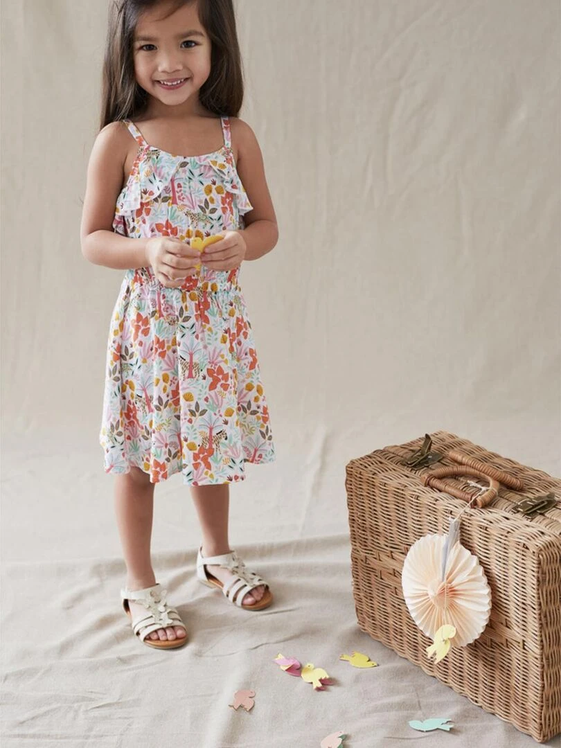 Robe fines bretelles fleurie   Noukie's   Bleu