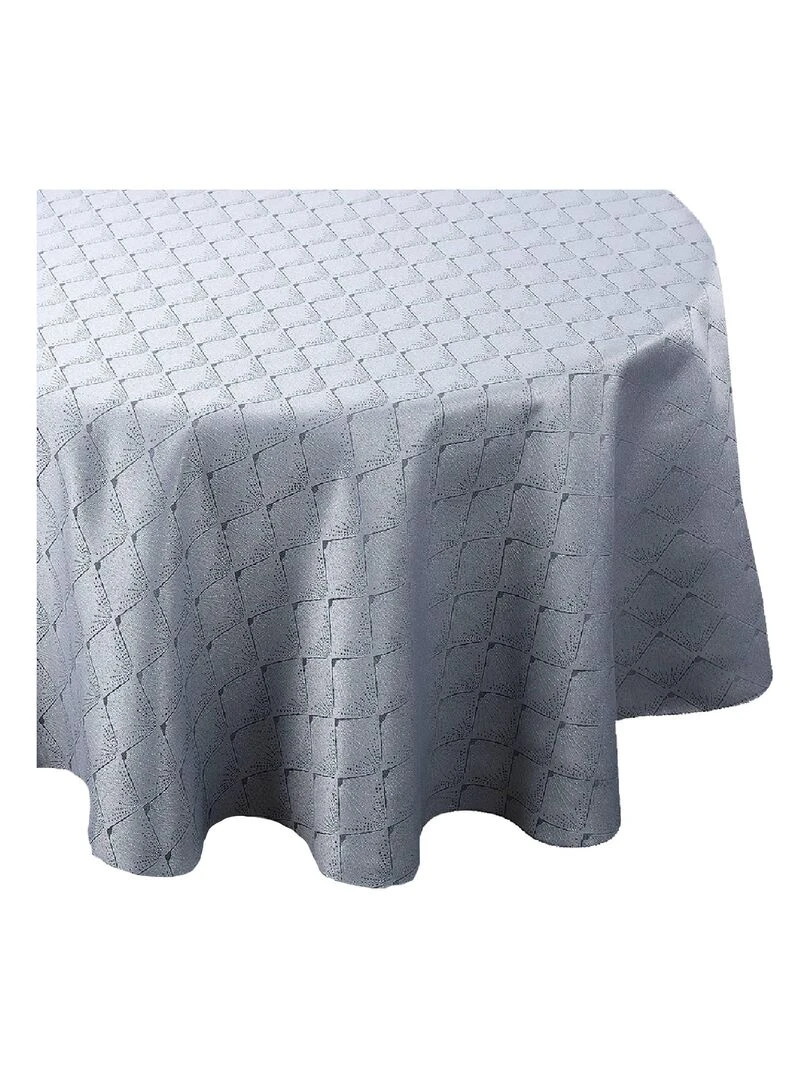 Nappe ronde outdoor esprit bord de mer   Gris clair