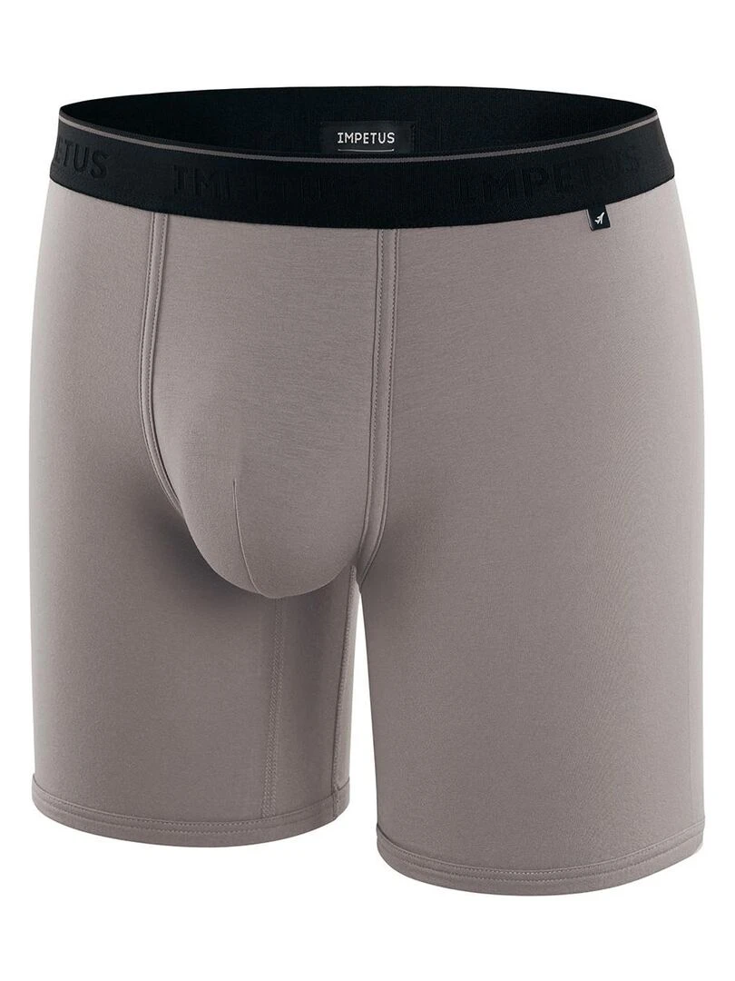 Boxer long en fibre lyocell Travel   Gris