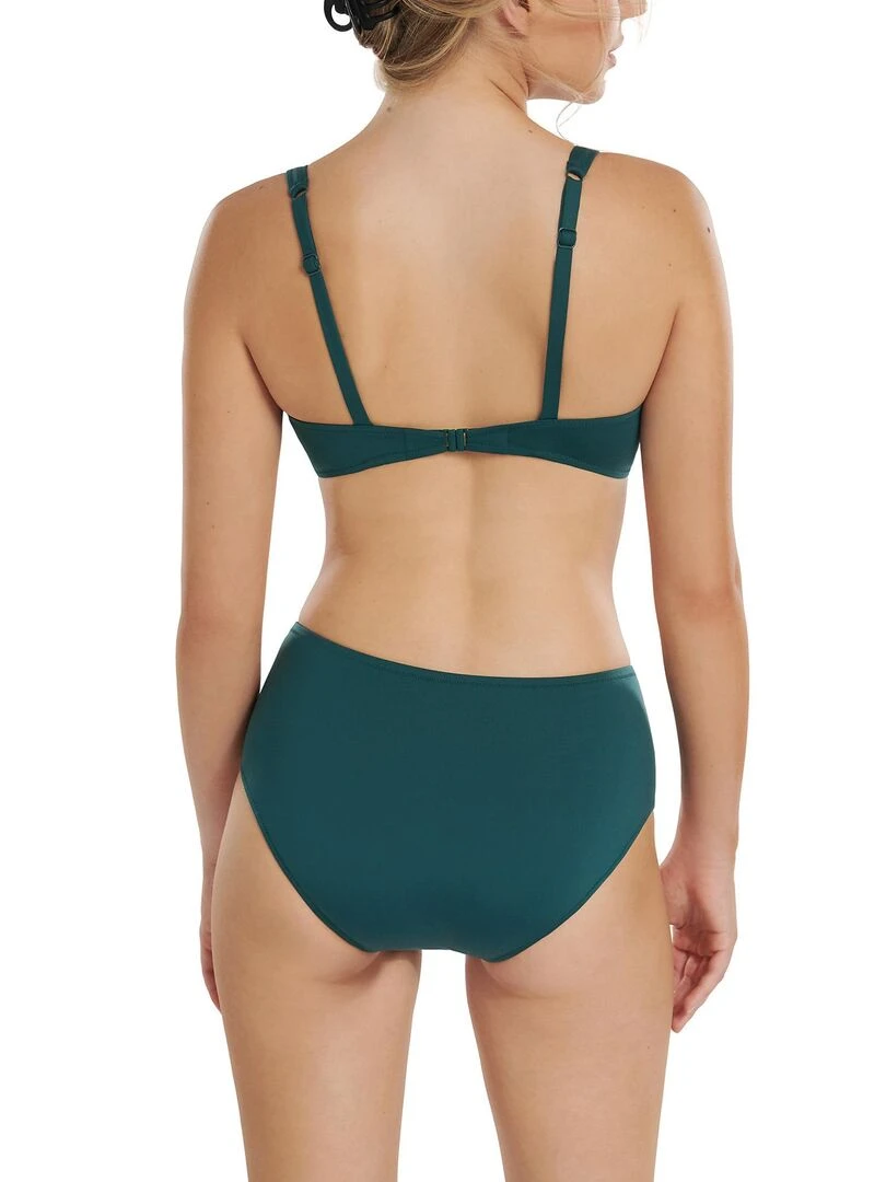 Bas maillot slip de bain shapewear taille haute Umbria   Vert