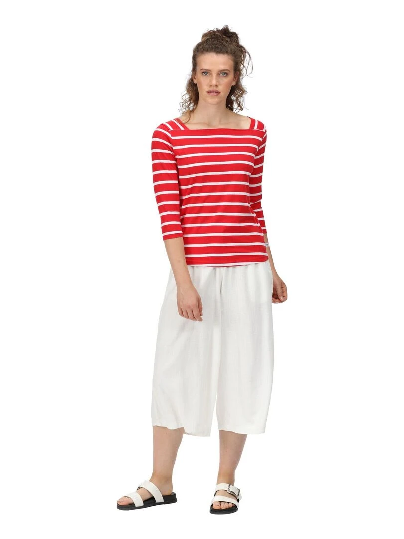 Regatta   T shirt POLEXIA   Blanc Rouge