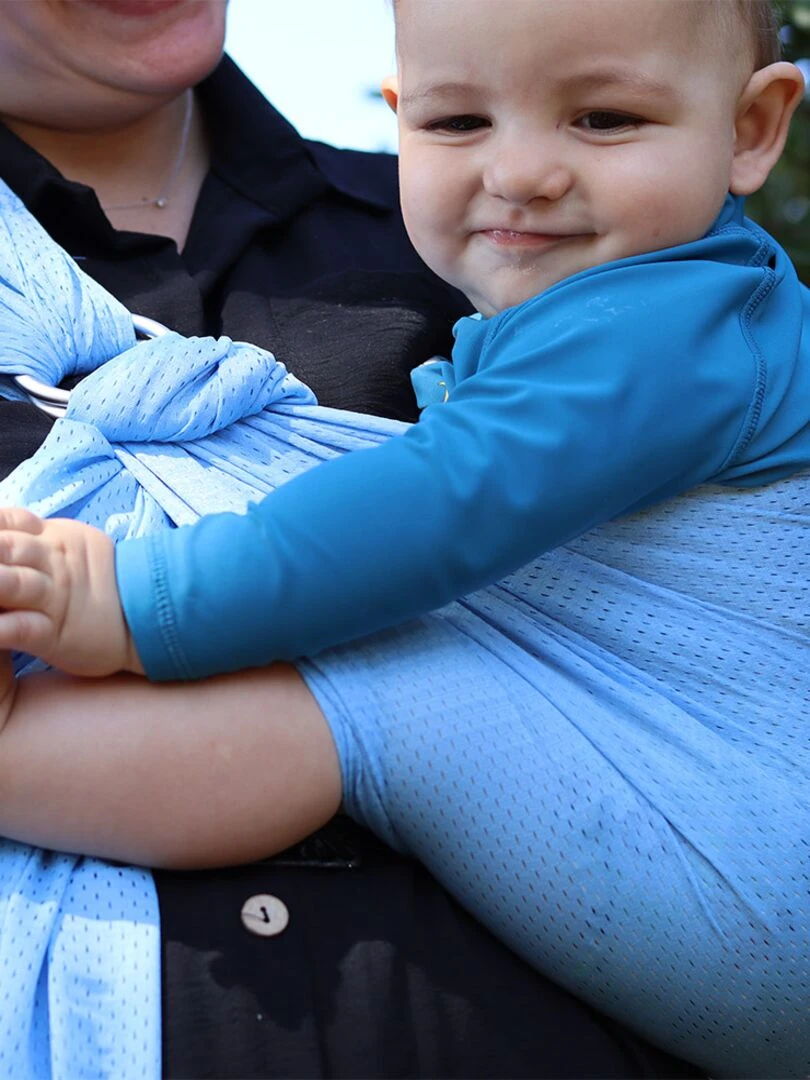 Porte bébé Sling Sukkiri Bleu ciel   Bleu