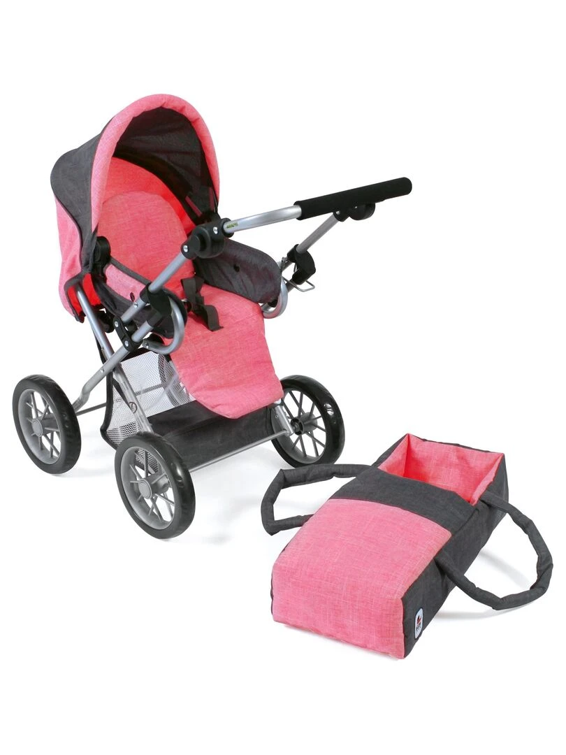 'leni' Landau Combiné Pour Poupée Gris Foncé Rose   N/A