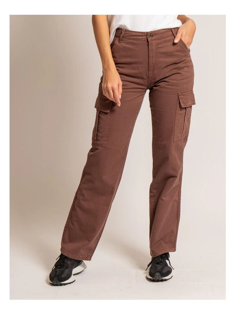 Pantalon cargo ELECTRA Marron