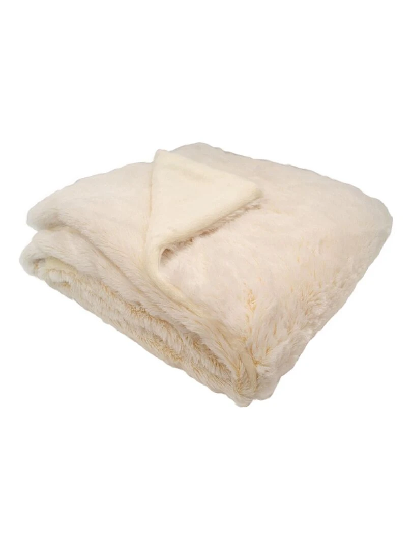 Couverture snow doublée Microdoux Ecru