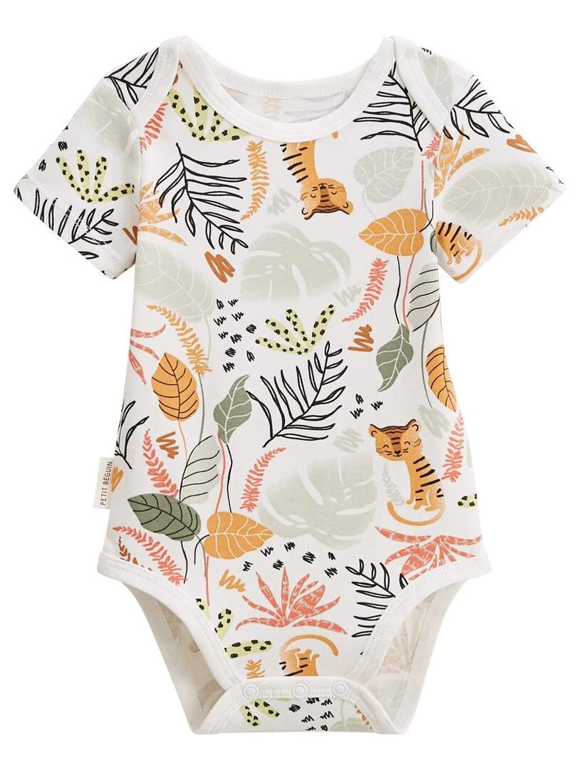 Lot de 2 bodies bébé manches courtes Dumbea Kaki