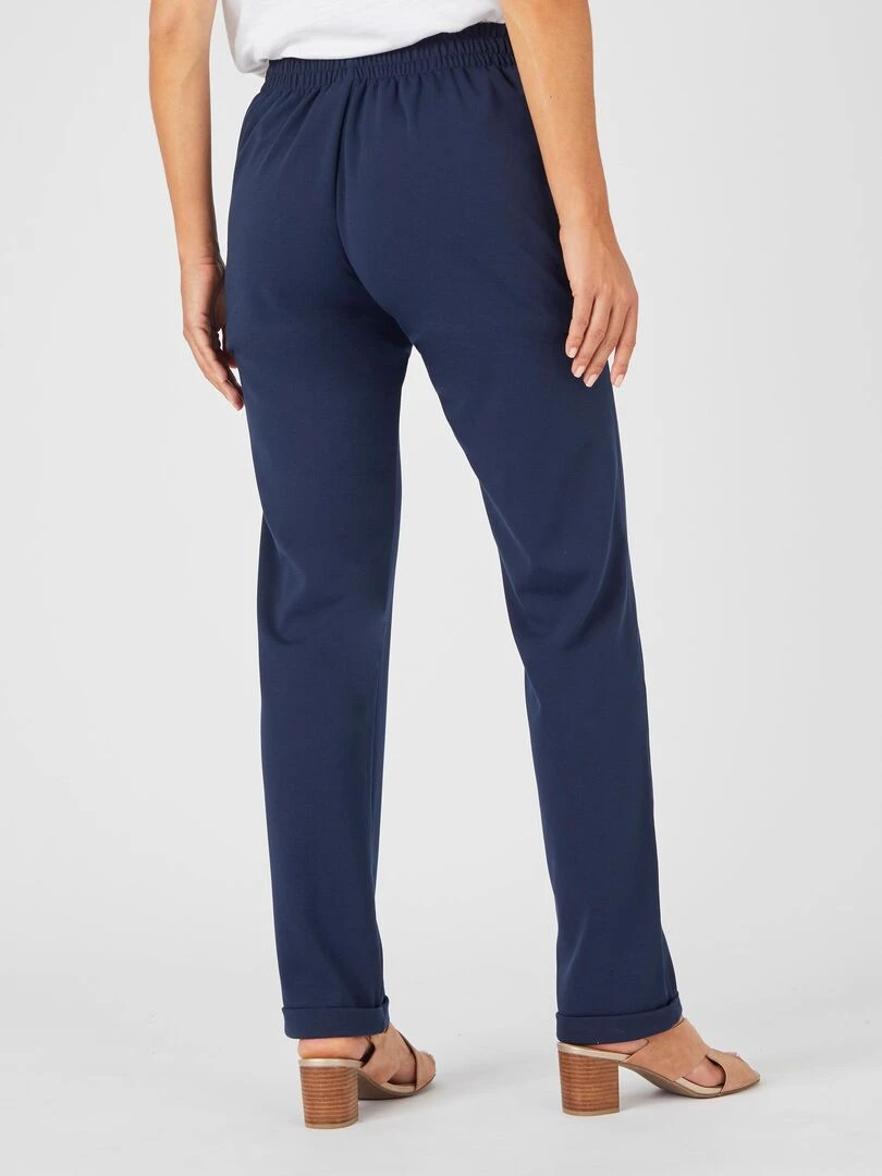 Pantalon maille milano    Damart   Bleu marine